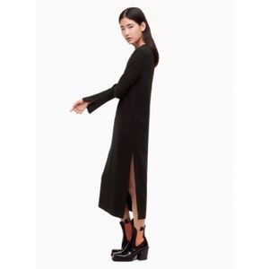 Aritzia Wilhelmina Black Babaton Dress